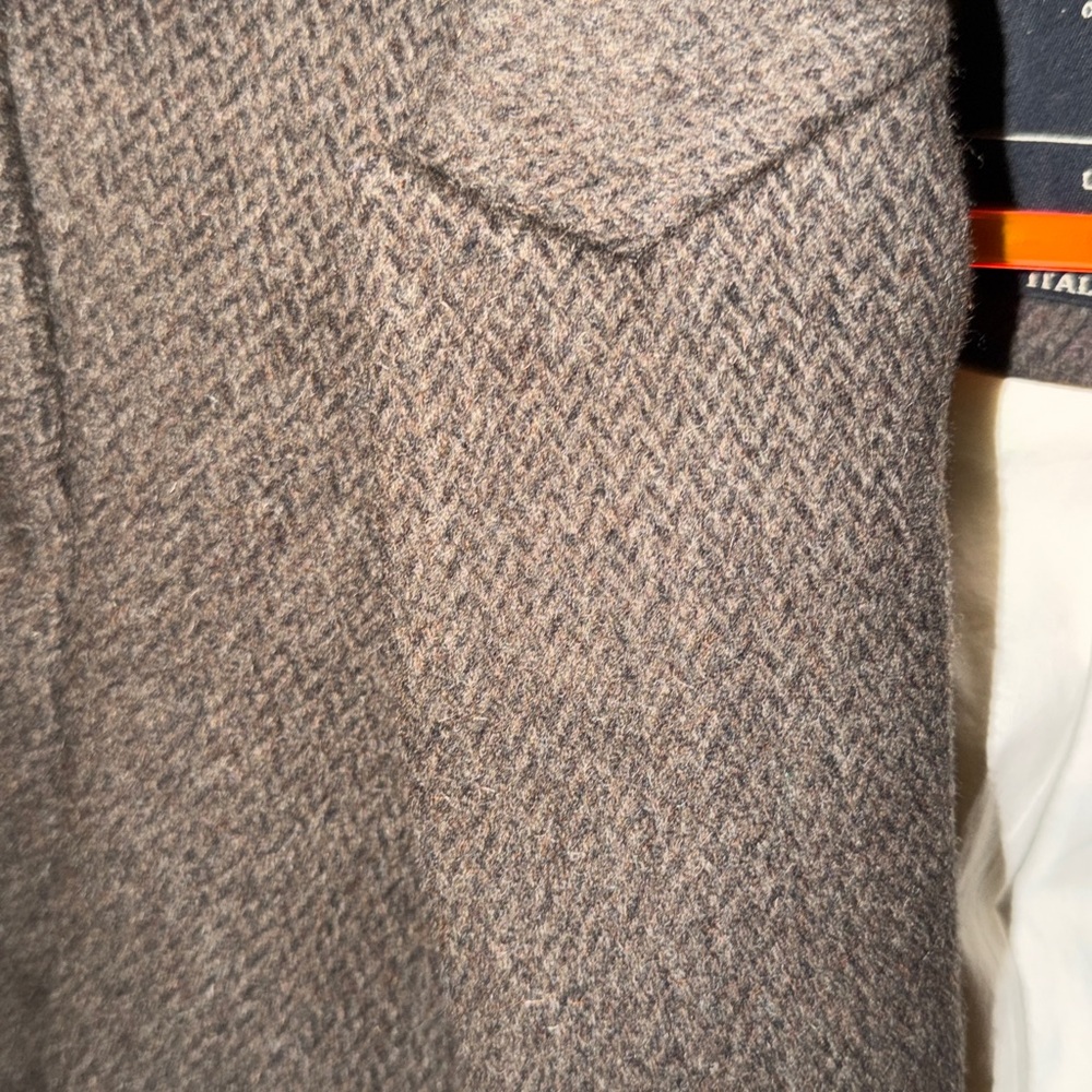 AllSaints Brown Wool Blend Tailored Blazer Jacket Size US 6 - Picture 2 of 6
